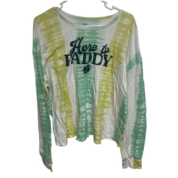 Celebrate! Tops - Celebrate St Patrick's Day Long Sleeve Tie Dye Shirt XXXL 3X